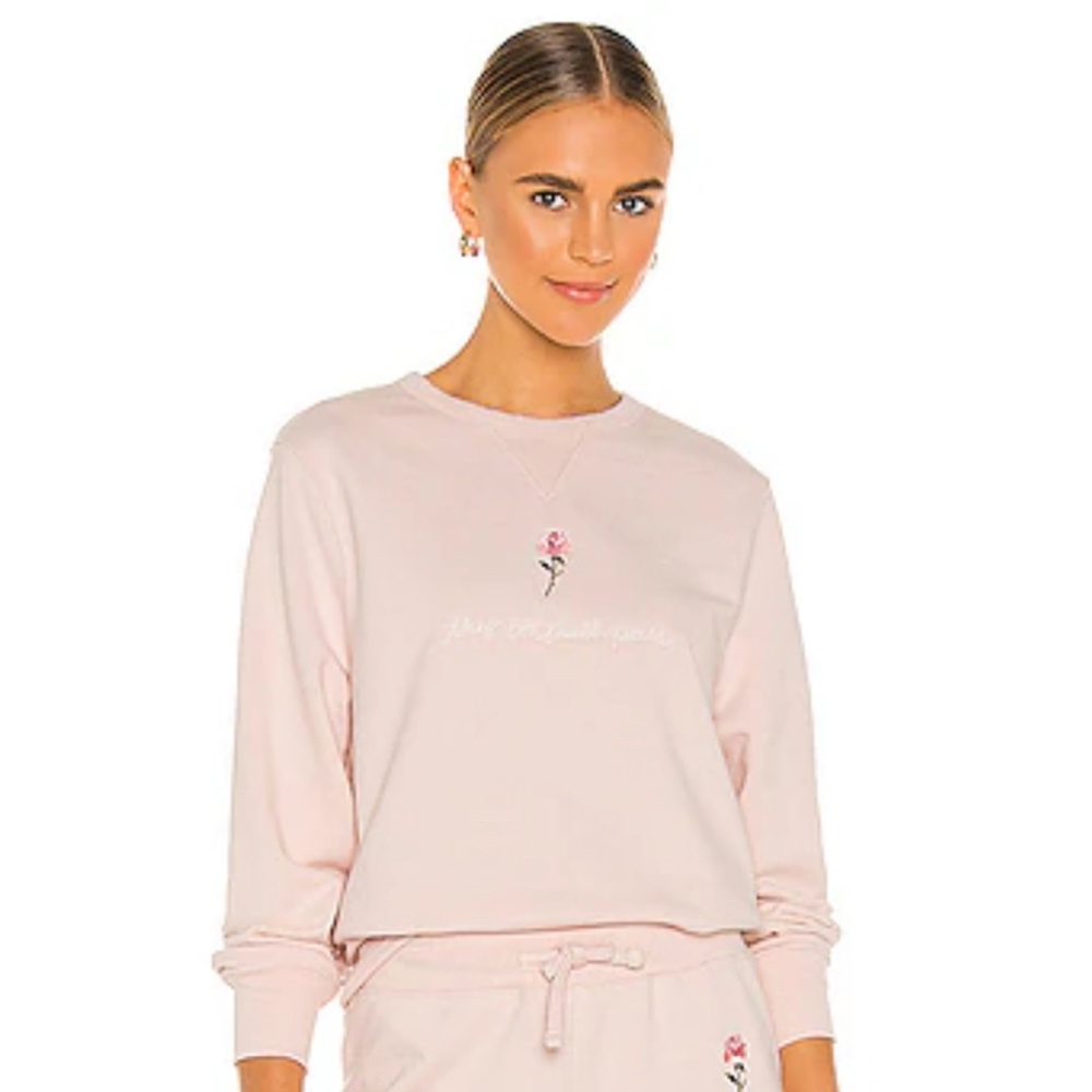 LPA  This Too Shall Pass Sweatshirt in Coral
Color: Coral